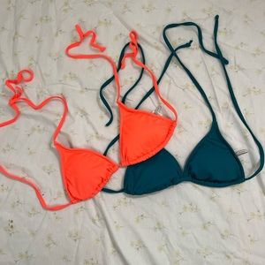 Bundle of two J.Crew string bikini tops